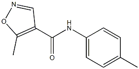 5-methyl-N-(4-methylphenyl)-4-isoxazolecarboxamide