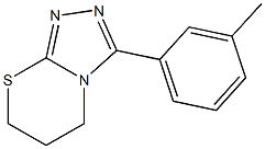 3-(3-methylphenyl)-6,7-dihydro-5H-[1,2,4]triazolo[3,4-b][1,3]thiazine,,结构式