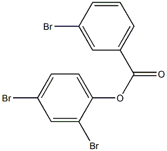 2,4-dibromophenyl 3-bromobenzoate 化学構造式