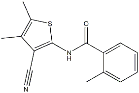 N-(3-cyano-4,5-dimethyl-2-thienyl)-2-methylbenzamide