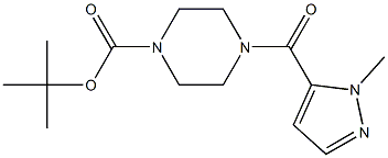 tert-butyl 4-[(1-methyl-1H-pyrazol-5-yl)carbonyl]-1-piperazinecarboxylate|