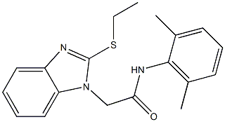 N-(2,6-dimethylphenyl)-2-[2-(ethylsulfanyl)-1H-benzimidazol-1-yl]acetamide