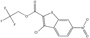 2,2,2-trifluoroethyl 3-chloro-6-nitro-1-benzothiophene-2-carboxylate Structure