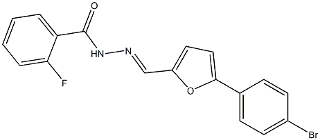 N'-{[5-(4-bromophenyl)-2-furyl]methylene}-2-fluorobenzohydrazide