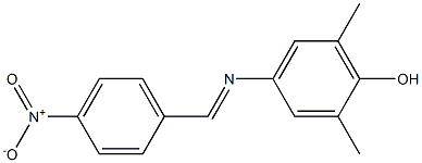 4-({4-nitrobenzylidene}amino)-2,6-dimethylphenol Structure