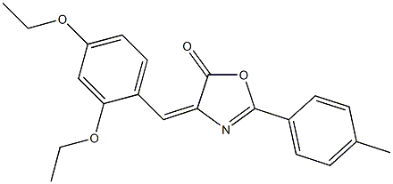 4-(2,4-diethoxybenzylidene)-2-(4-methylphenyl)-1,3-oxazol-5(4H)-one|