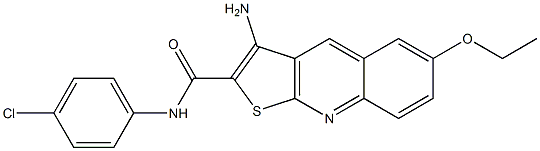  3-amino-N-(4-chlorophenyl)-6-ethoxythieno[2,3-b]quinoline-2-carboxamide