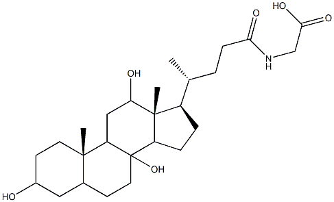 [(3,8,12-trihydroxy-24-oxocholan-24-yl)amino]acetate