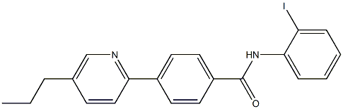 N-(2-iodophenyl)-4-(5-propyl-2-pyridinyl)benzamide Structure