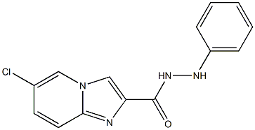 6-chloro-N'-phenylimidazo[1,2-a]pyridine-2-carbohydrazide,,结构式