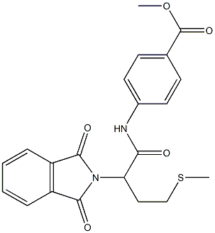  methyl 4-{[2-(1,3-dioxo-1,3-dihydro-2H-isoindol-2-yl)-4-(methylsulfanyl)butanoyl]amino}benzoate