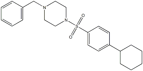 1-benzyl-4-[(4-cyclohexylphenyl)sulfonyl]piperazine