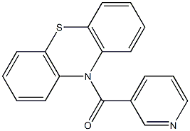 10-(3-pyridinylcarbonyl)-10H-phenothiazine Struktur