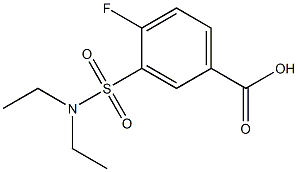 3-[(diethylamino)sulfonyl]-4-fluorobenzoic acid,,结构式
