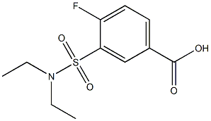 3-[(diethylamino)sulfonyl]-4-fluorobenzoic acid Structure