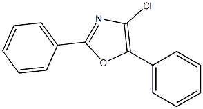 4-chloro-2,5-diphenyl-1,3-oxazole,,结构式