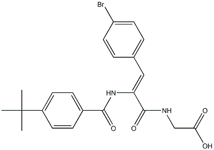 ({3-(4-bromophenyl)-2-[(4-tert-butylbenzoyl)amino]acryloyl}amino)acetic acid