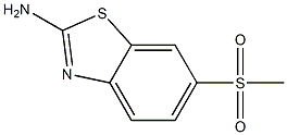 6-(methylsulfonyl)-1,3-benzothiazol-2-ylamine,,结构式