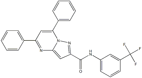 5,7-diphenyl-N-[3-(trifluoromethyl)phenyl]pyrazolo[1,5-a]pyrimidine-2-carboxamide|