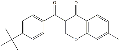 3-(4-tert-butylbenzoyl)-7-methyl-4H-chromen-4-one Struktur