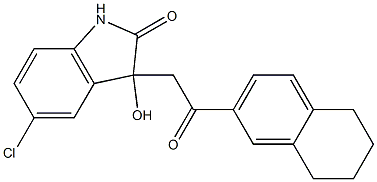 5-chloro-3-hydroxy-3-[2-oxo-2-(5,6,7,8-tetrahydro-2-naphthalenyl)ethyl]-1,3-dihydro-2H-indol-2-one