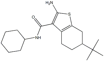 2-amino-6-tert-butyl-N-cyclohexyl-4,5,6,7-tetrahydro-1-benzothiophene-3-carboxamide