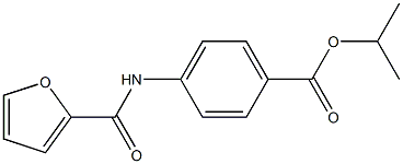 isopropyl 4-(2-furoylamino)benzoate 化学構造式