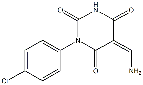 5-(aminomethylene)-1-(4-chlorophenyl)-2,4,6(1H,3H,5H)-pyrimidinetrione