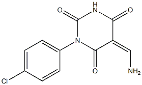  5-(aminomethylene)-1-(4-chlorophenyl)-2,4,6(1H,3H,5H)-pyrimidinetrione