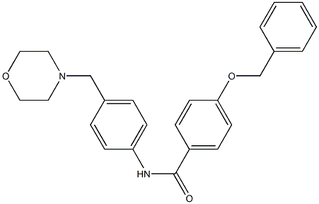 4-(benzyloxy)-N-[4-(4-morpholinylmethyl)phenyl]benzamide