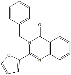 3-benzyl-2-(2-furyl)-4(3H)-quinazolinone Structure