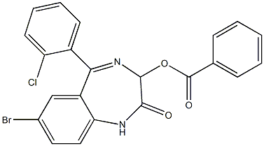 7-bromo-5-(2-chlorophenyl)-2-oxo-2,3-dihydro-1H-1,4-benzodiazepin-3-yl benzoate
