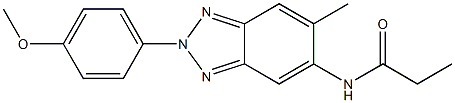  N-[2-(4-methoxyphenyl)-6-methyl-2H-1,2,3-benzotriazol-5-yl]propanamide