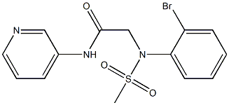 2-[2-bromo(methylsulfonyl)anilino]-N-pyridin-3-ylacetamide|