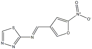 2-[({5-nitro-3-furyl}methylene)amino]-1,3,4-thiadiazole Structure