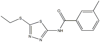 N-[5-(ethylsulfanyl)-1,3,4-thiadiazol-2-yl]-3-methylbenzamide|