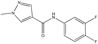 N-(3,4-difluorophenyl)-1-methyl-1H-pyrazole-4-carboxamide Structure