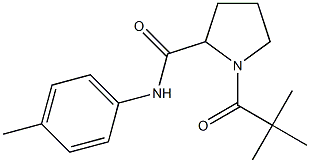 1-(2,2-dimethylpropanoyl)-N-(4-methylphenyl)-2-pyrrolidinecarboxamide|