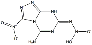 5-amino-3-nitro-7-[hydroxy(oxido)hydrazono]-7,8-dihydro[1,2,4]triazolo[4,3-a][1,3,5]triazine Structure