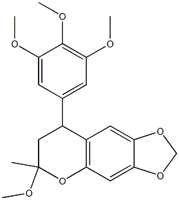  6-methoxy-6-methyl-8-(3,4,5-trimethoxyphenyl)-7,8-dihydro-6H-[1,3]dioxolo[4,5-g]chromene