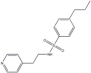 4-propyl-N-[2-(4-pyridinyl)ethyl]benzenesulfonamide,,结构式