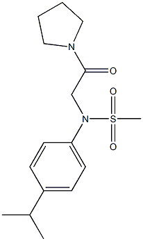 N-(4-isopropylphenyl)-N-(2-oxo-2-pyrrolidin-1-ylethyl)methanesulfonamide|