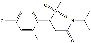  2-[4-chloro-2-methyl(methylsulfonyl)anilino]-N-isopropylacetamide