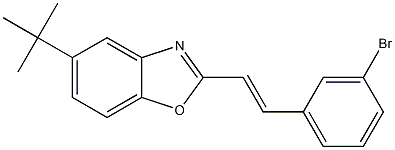 2-[2-(3-bromophenyl)vinyl]-5-tert-butyl-1,3-benzoxazole Structure