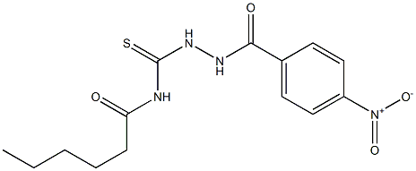 N-[(2-{4-nitrobenzoyl}hydrazino)carbothioyl]hexanamide