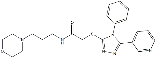 N-[3-(4-morpholinyl)propyl]-2-{[4-phenyl-5-(3-pyridinyl)-4H-1,2,4-triazol-3-yl]sulfanyl}acetamide