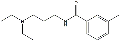 N-[3-(diethylamino)propyl]-3-methylbenzamide 化学構造式