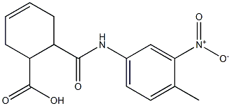 6-({3-nitro-4-methylanilino}carbonyl)-3-cyclohexene-1-carboxylic acid,,结构式