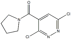 3,6-dichloro-4-(1-pyrrolidinylcarbonyl)pyridazine Structure