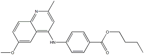 butyl 4-[(6-methoxy-2-methyl-4-quinolinyl)amino]benzoate